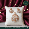 Rose Gold AD Floral Pendant Set Online | Ammaira Jewelz Ammaira Jewelz