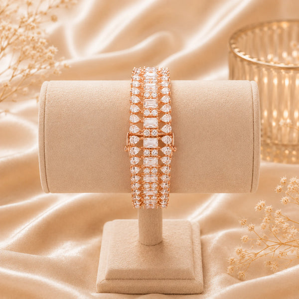 Rose Gold American Diamond Bracelet for Women