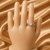 Rose Gold Infinity Glow Adjustable Crystal Ring for Women