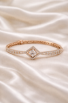 Rose Gold Square Diamond Bracelet | Ammaira Jewelz