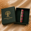 Ruby Red Stone American Diamond Bracelet for Women