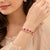 Ruby Red Stone American Diamond Bracelet for Women