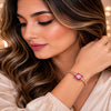 Ruby Red Stone Bracelet for Women