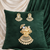Shyam Kripa Divya Darshan Khatu Shyam Ji Rose Gold Pendant Set - Clear | Ammaira Jewelz
