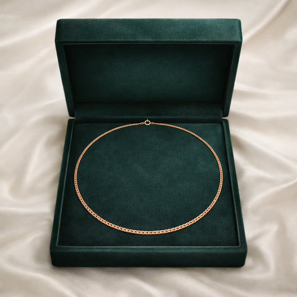Rose Gold Chain Hasli | Minimal Jewellery