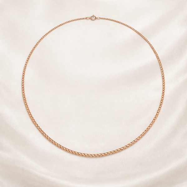Rose Gold Chain Hasli | Minimal Jewellery